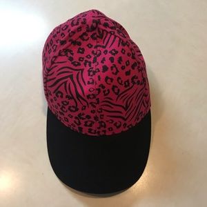 Pink Leopard Print Hat